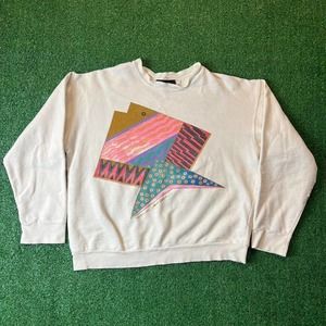 Vintage Abstract Fish Crewneck Sweatshirt